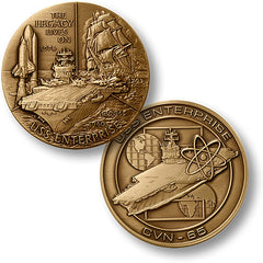 thumbnail image 2 of USS Carl Vinson (CVN-70) Challenge Coin – US Navy Aircraft Carrier Shape Collectible 2 of 2
