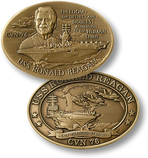 USS Ronald Reagan (CVN 76) OVAL | Timeless Military Coins, LLC